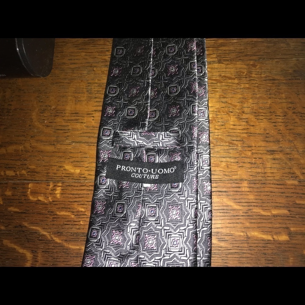 💜Vintage Pronto Uomo Silk Tie Vintage🌺